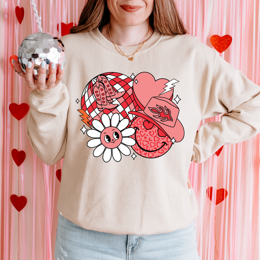 Disco Cowgirl Valentine's DTF Transfer