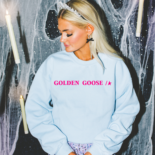 Golden (g)oose Pink DTF Transfer