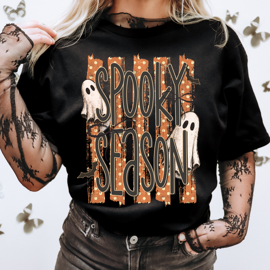 Spooky Season Dark Orange Halloween DTF Transfer