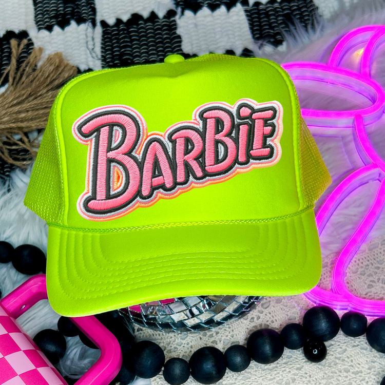 Retro B Faux Embroidery DTF Transfer for Hat (NOT A PATCH)