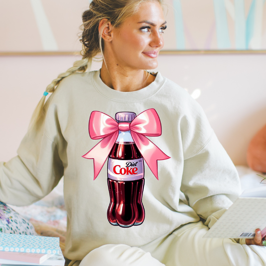 Coquette Bow Diet Coke Vintage Preppy DTF Transfer