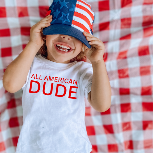 All American Dude Red PNG Digital Download