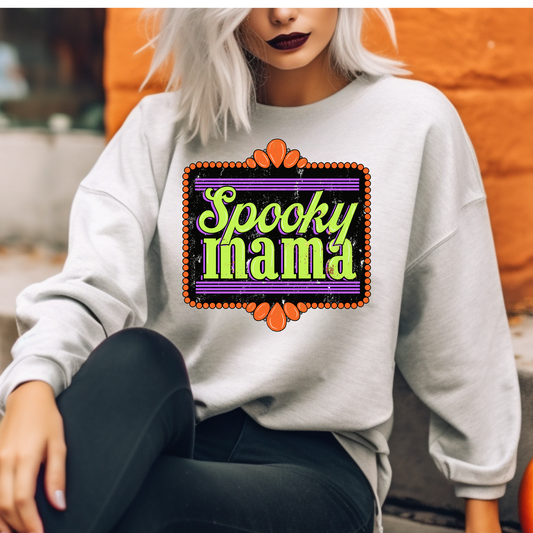 Spooky Mama Halloween Western DTF Transfer