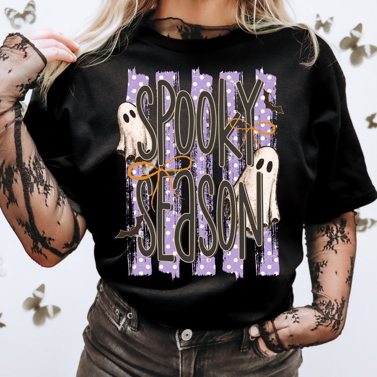Spooky Season Purple Halloween DTF Transfer