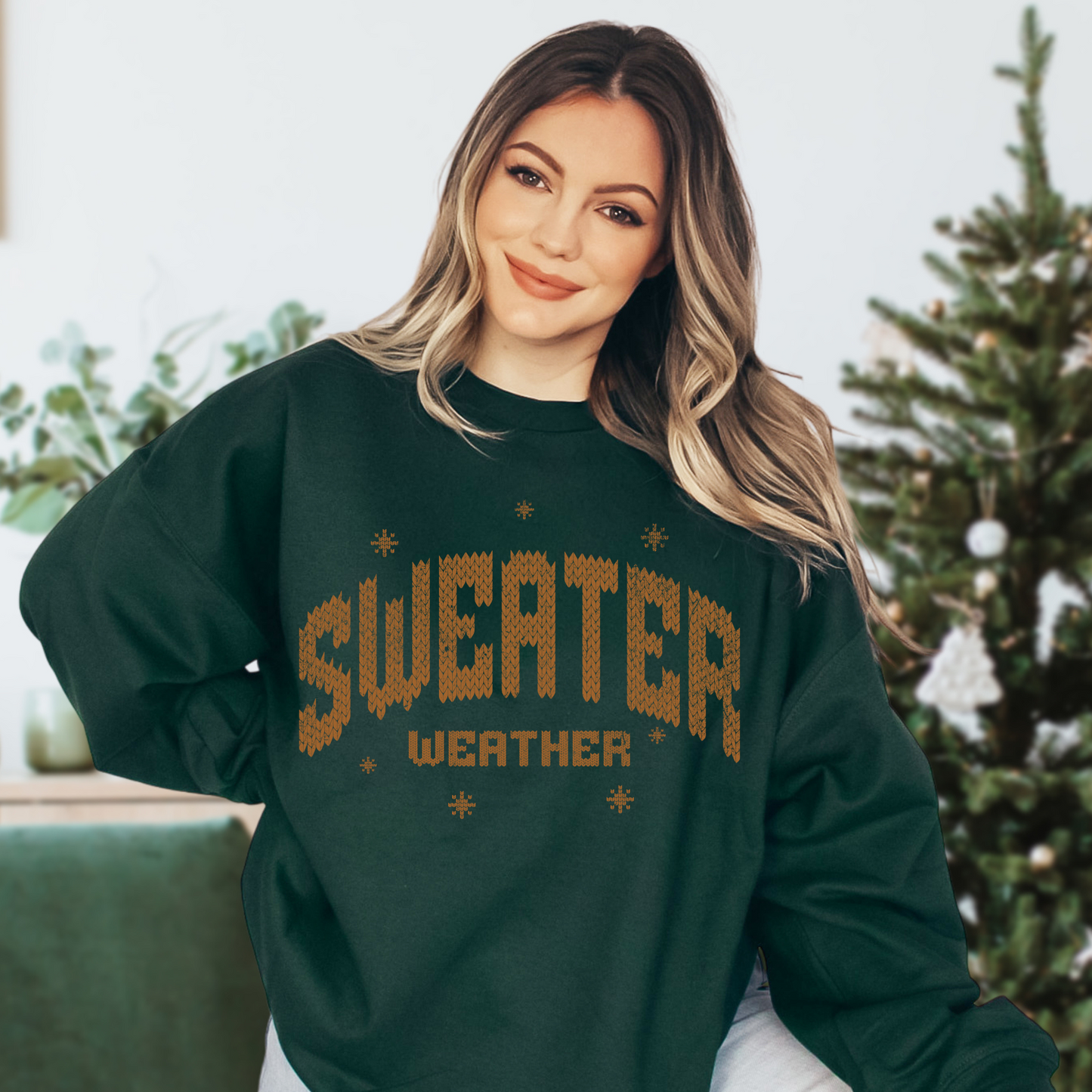 Sweater Weather Stitching DTF Transfer