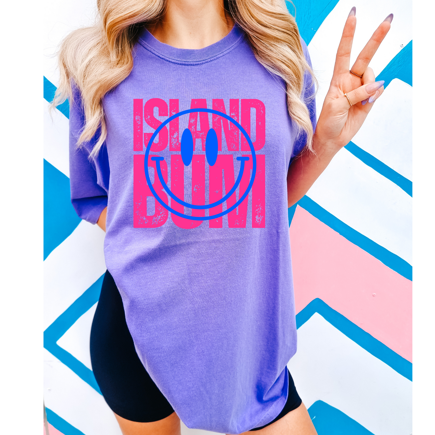 Island Bum Neon Pink Summer DTF Transfer