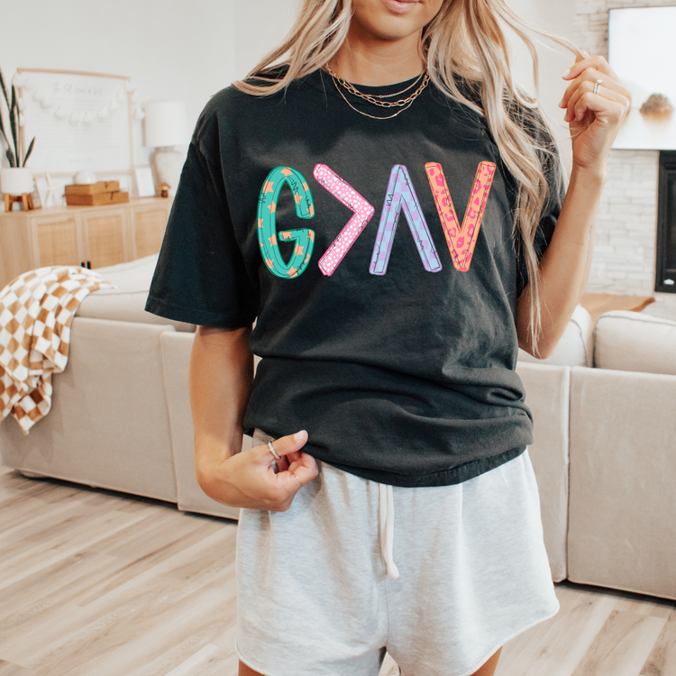 God is Greater Leopard Clear Film Screen Print Transfer