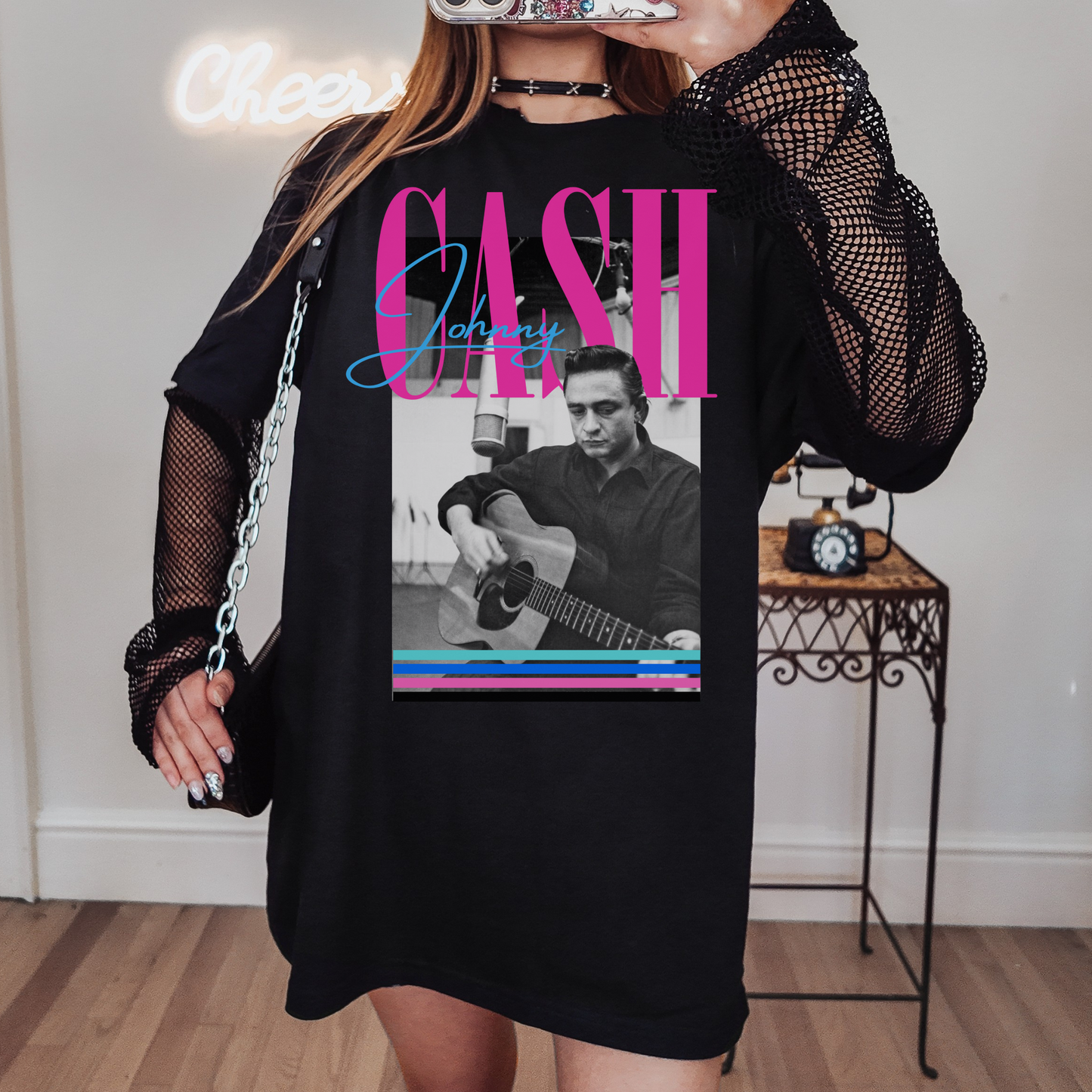 Vintage 90's Johnny Pink DTF Transfer