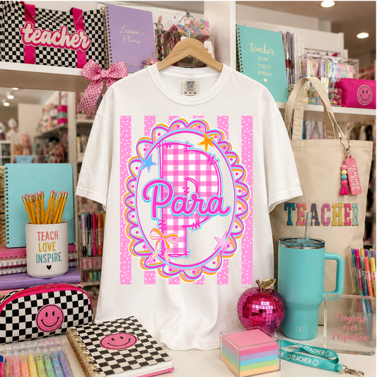 Para Pink Coquette Framed DTF Transfer