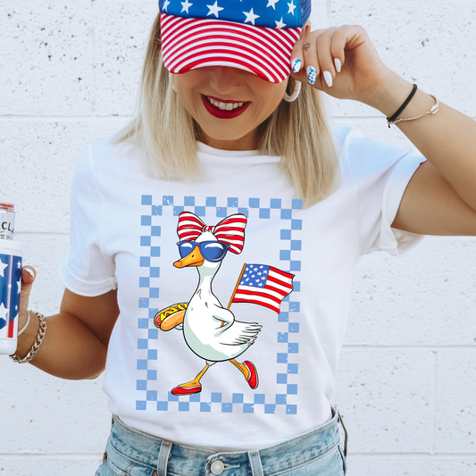 Patriotic Goose DTF Transfer