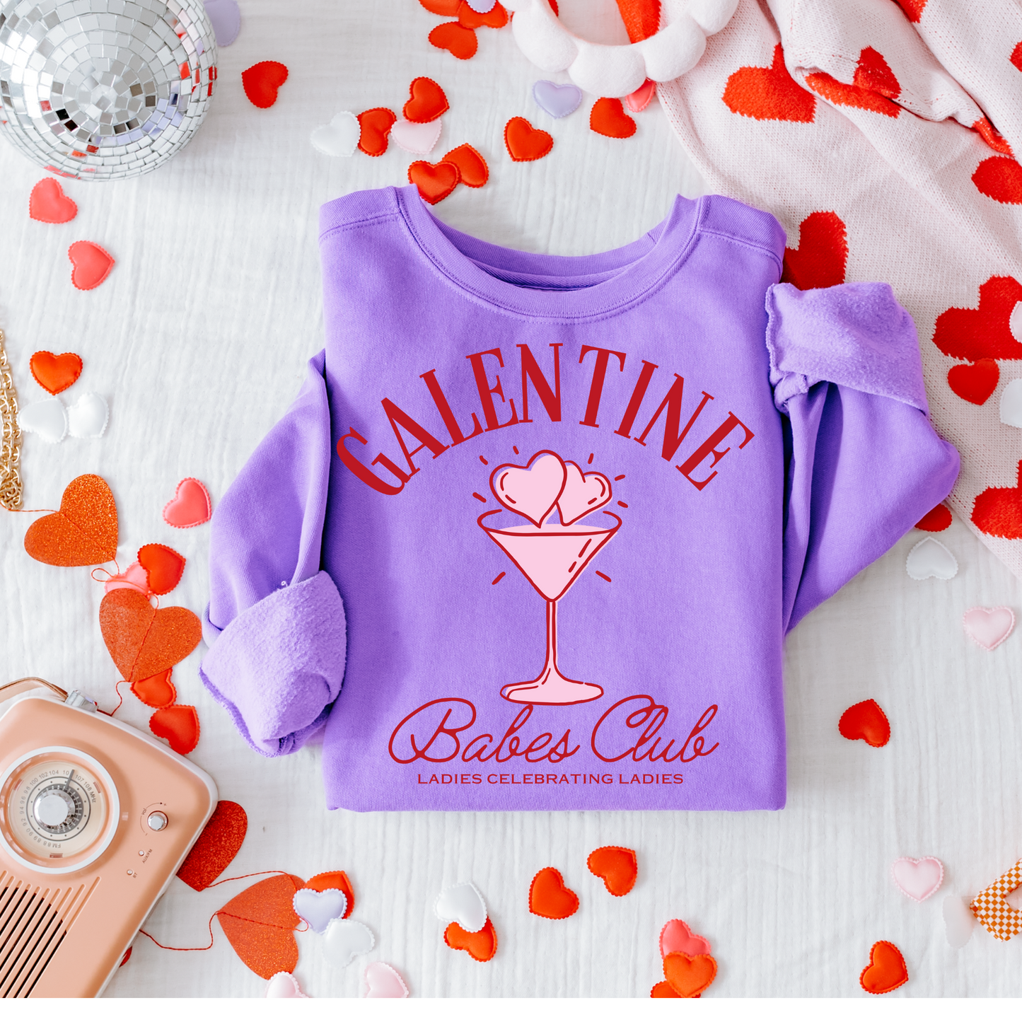 Galentine Babes Club Valentine's DTF Transfer