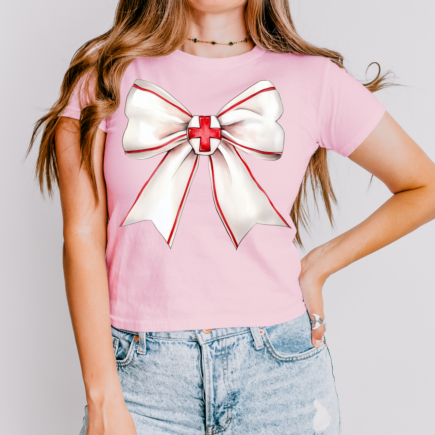 Nurse Coquette Watercolor DTF Transfer