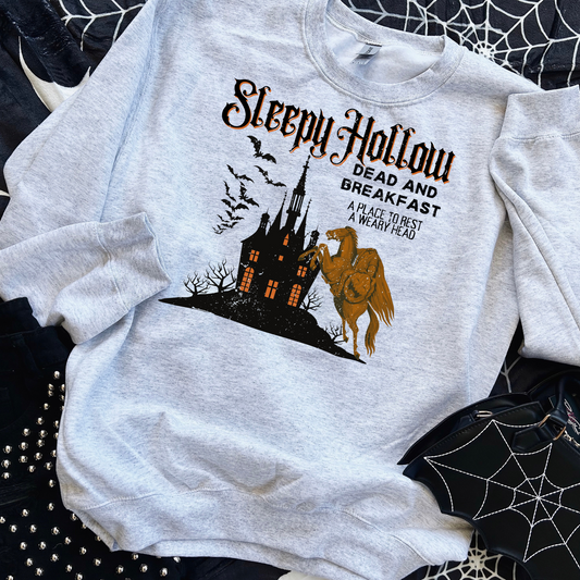 Sleepy Hollow Dead and Breakfast Halloween DTF Transfer