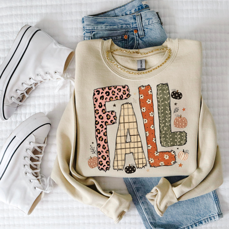 Leopard Fall Doodle Boho DTF Transfer