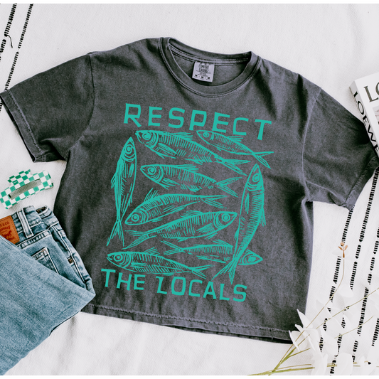 Respect the Locals Teal DTF Transfer