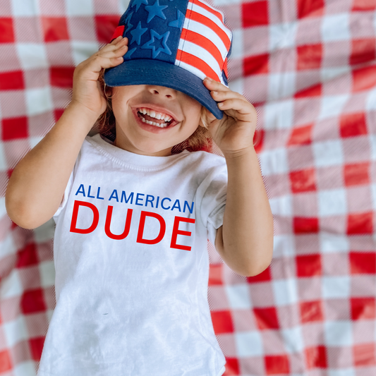 All American Dude Blue + Red PNG Digital Download