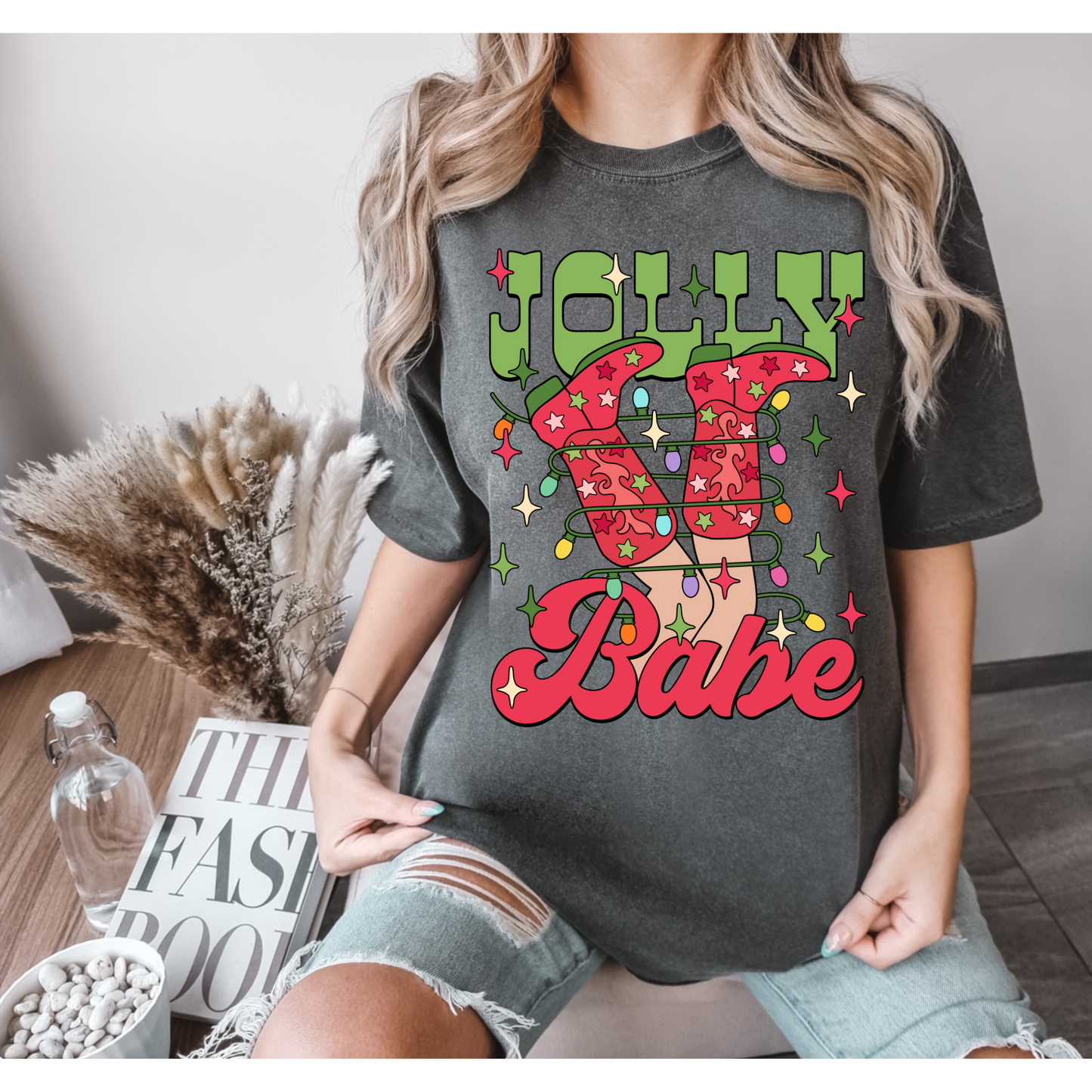 Jolly Babe Christmas DTF Transfer