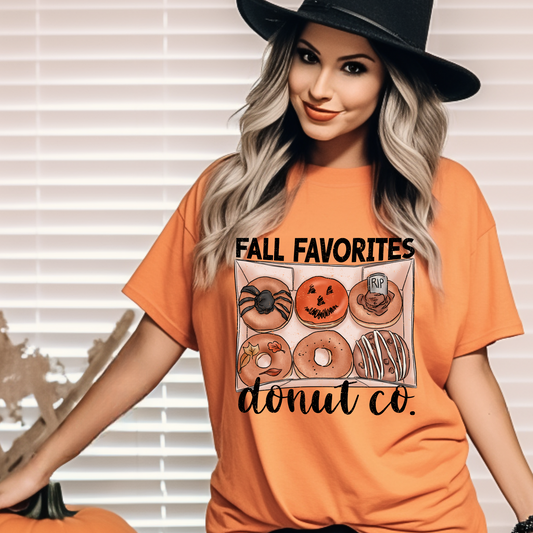 Fall Favorites Donut Co. Fall DTF Transfer