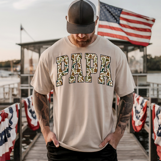 Camo Papa DTF Transfer