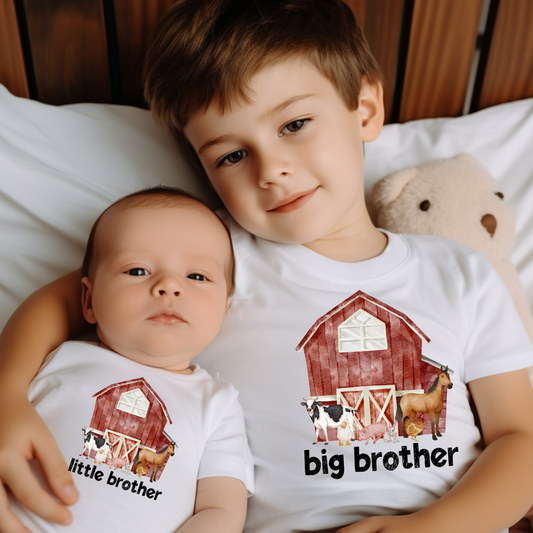 Big Brother & Little Brother Barn DTF Transfer (SET OF BOTH TRANSFERS)