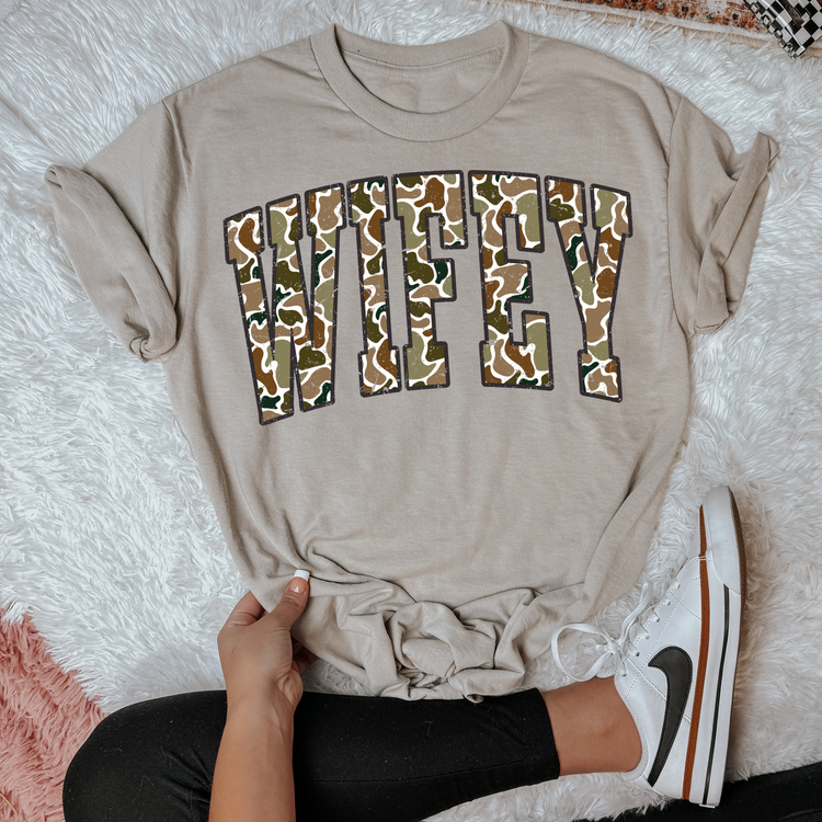 Camo Wifey DTF Transfer