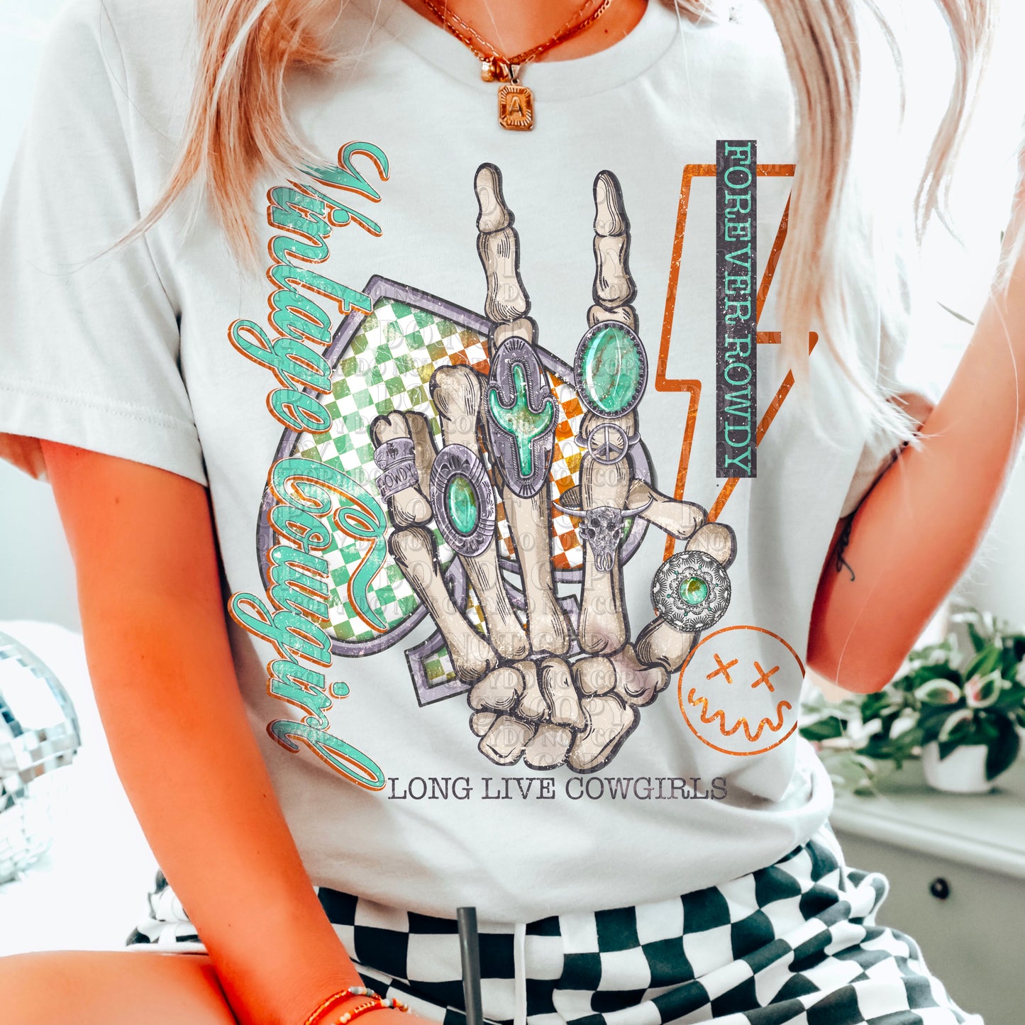 Vintage Cowgirl Long Live Cowgirls DTF Transfer