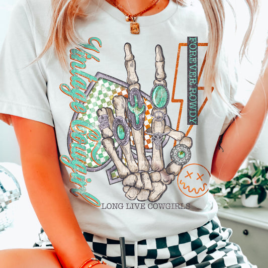 Vintage Cowgirl Long Live Cowgirls DTF Transfer