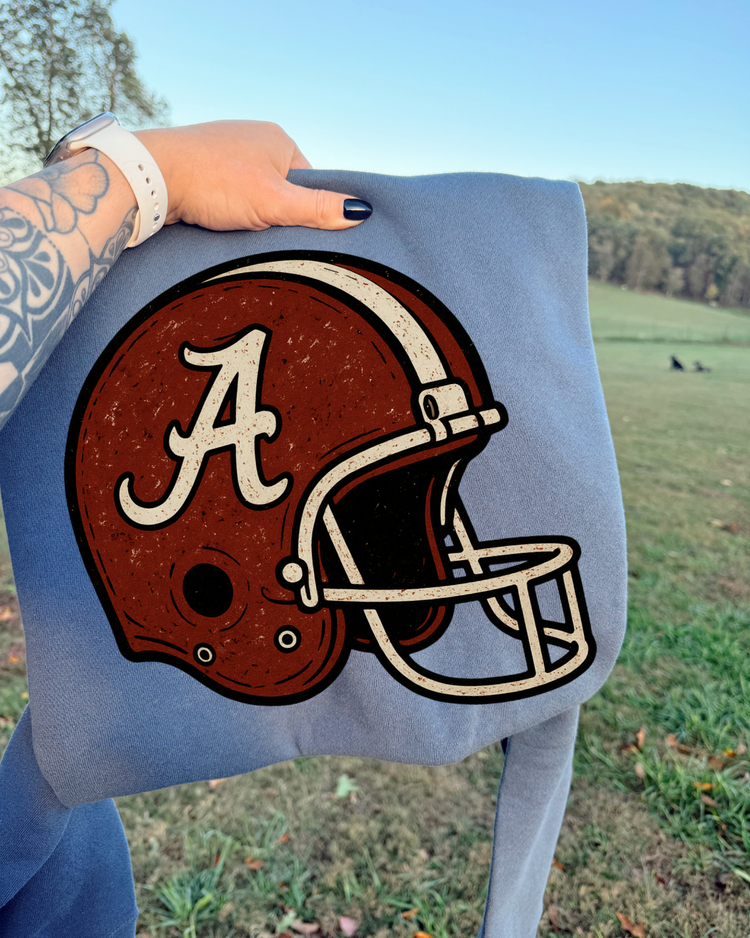 Vintage Helmet Alabama DTF Transfer
