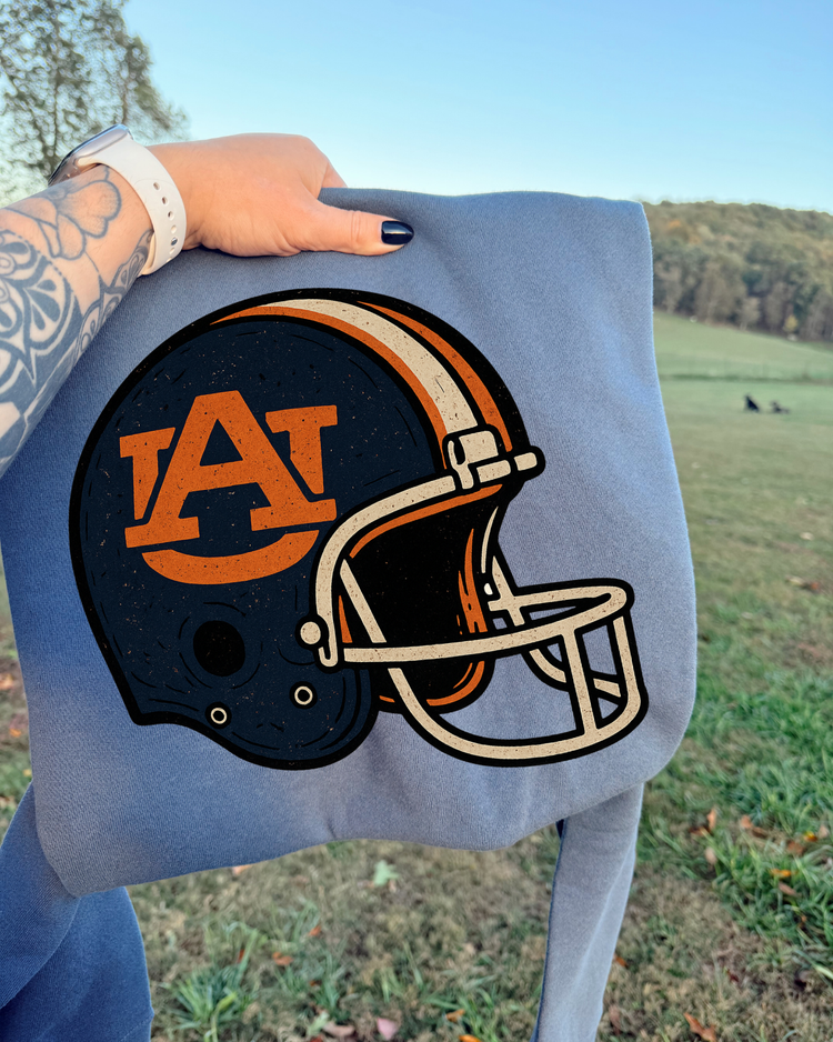 Vintage Helmet Auburn University DTF Transfer