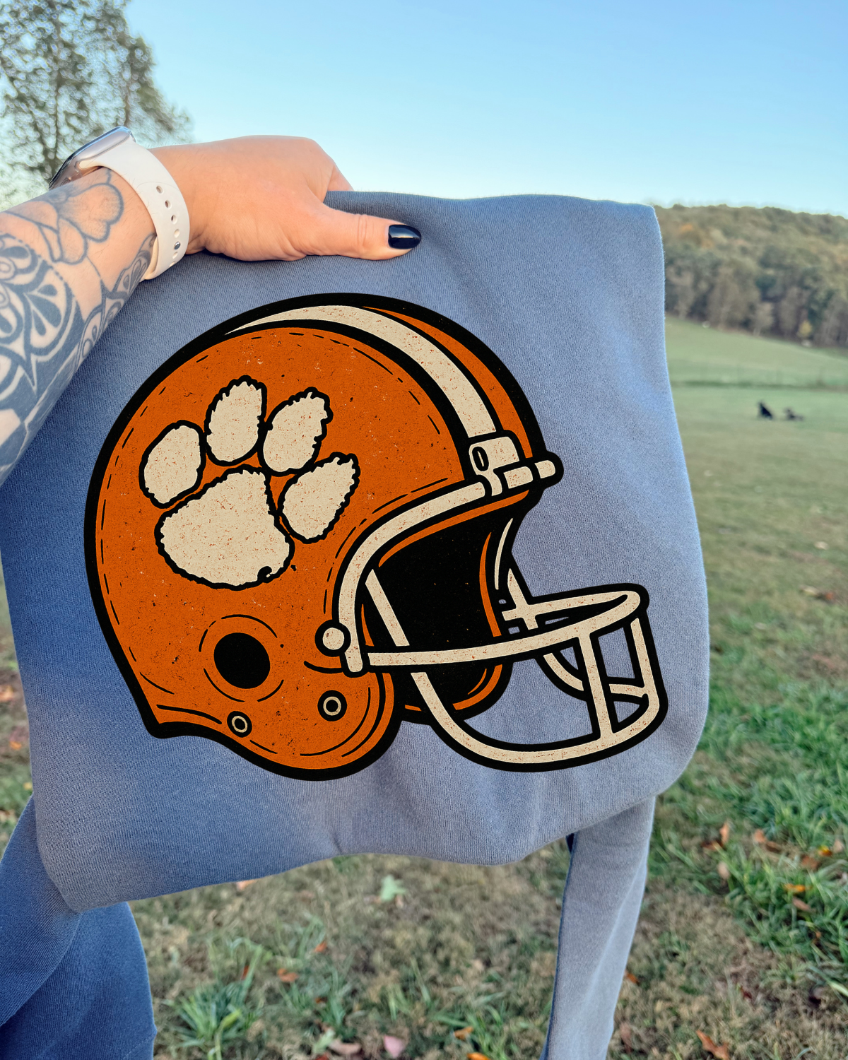 Vintage Helmet Clemson Tigers DTF Transfer