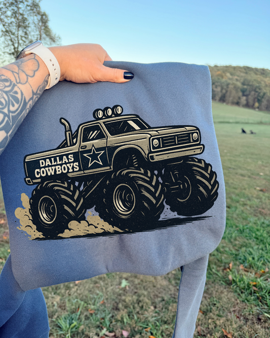 Monster Truck Dallas Cowboys DTF Transfer