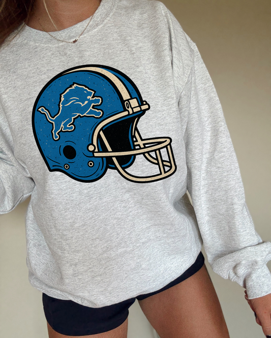 Vintage Helmet Lions DTF Transfer