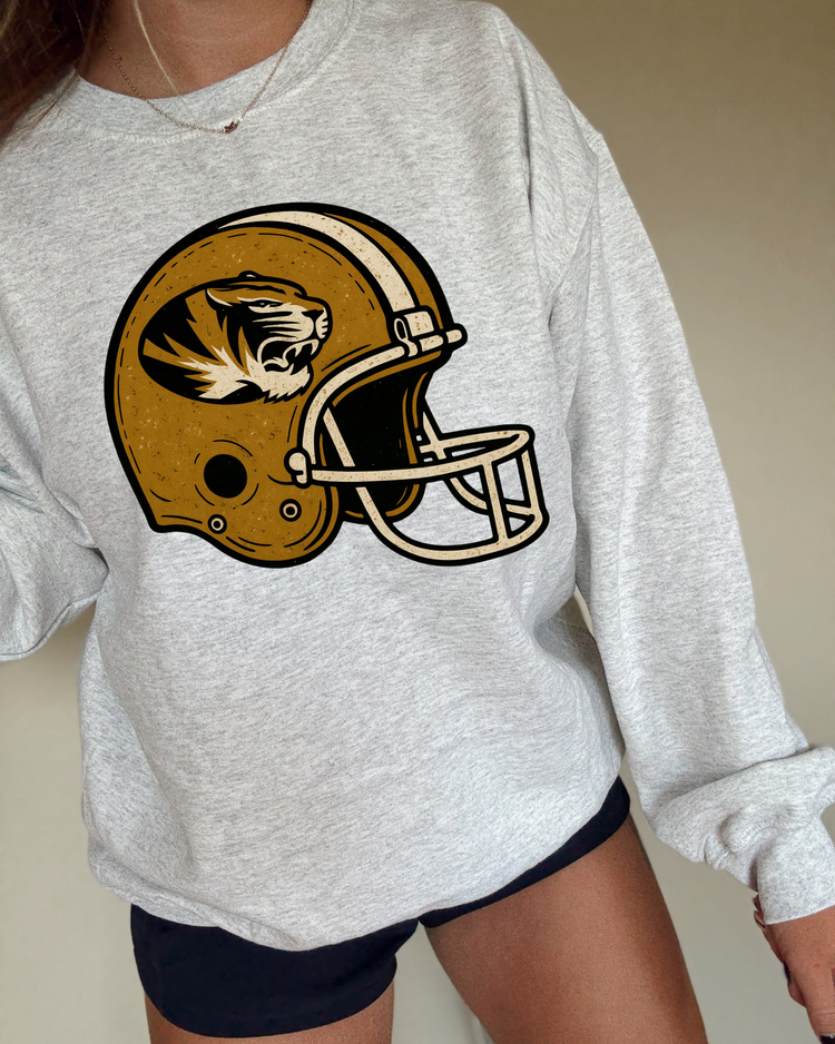 Vintage Helmet Mizzou DTF Transfer