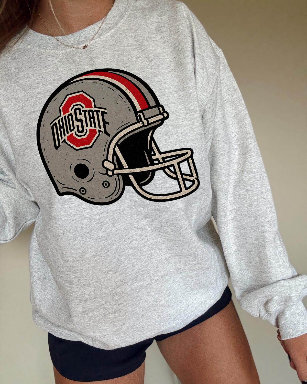 Vintage Helmet Ohio State DTF Transfer