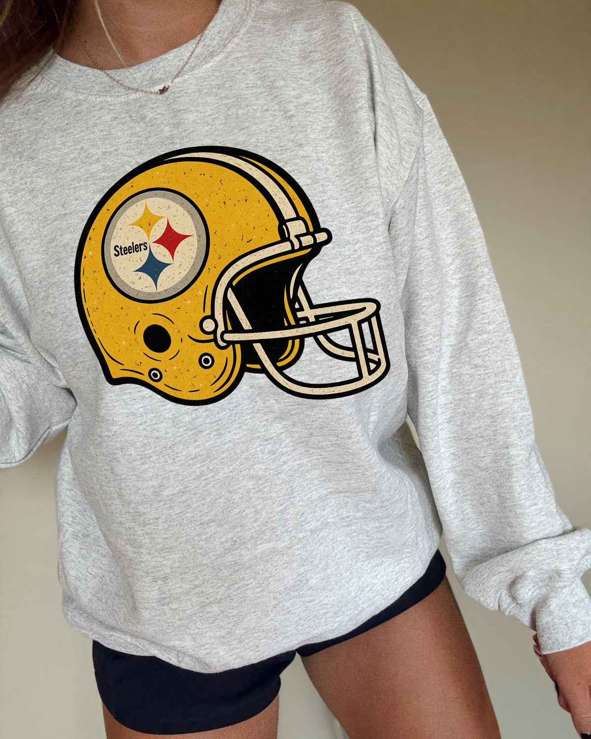 Vintage Helmet Steelers DTF Transfer