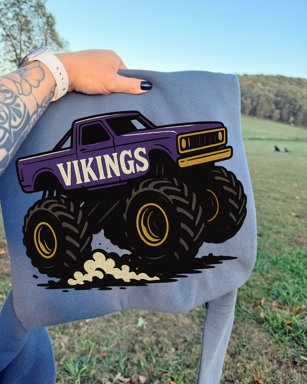 Monster Truck Vikings DTF Transfer