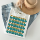 Teal Yellow Cowgirl Repeat DTF Transfer