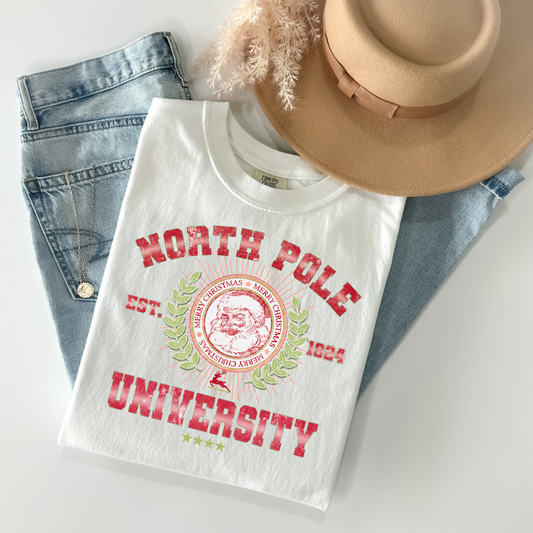 North Pole University DTF Transfer