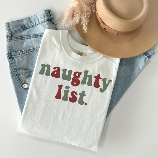 Naughty List DTF Transfer