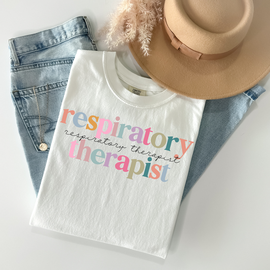 Respiratory Therapist Colorful DTF Transfer