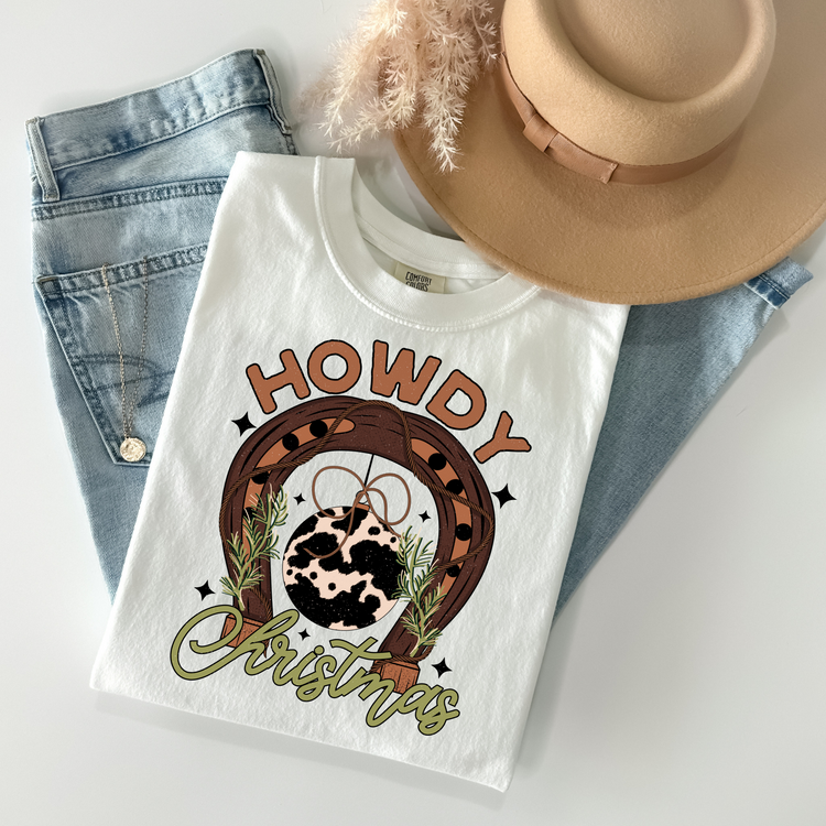 Howdy Christmas Western DTF Transfer