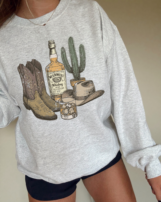 Whiskey Cowgirl DTF Transfer