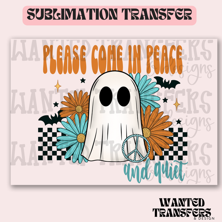 Peace Ghost Exclusive Sublimation Transfer