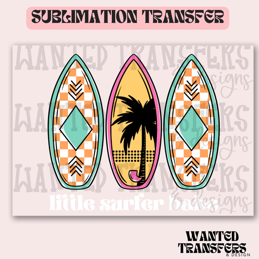 Little Surfer Babe White Exclusive Sublimation Transfer