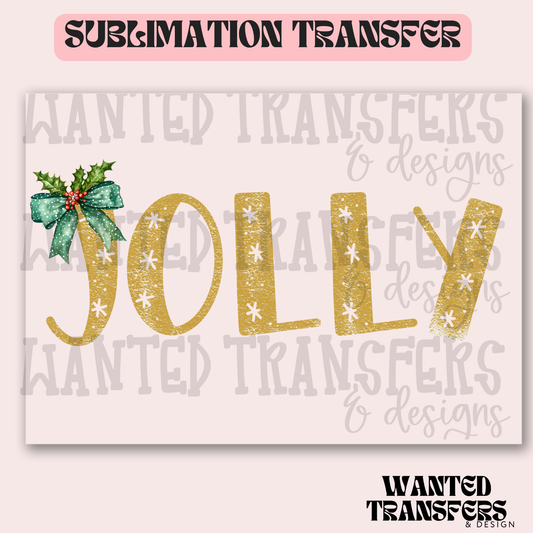 Gold Jolly Exclusive Sublimation Transfer