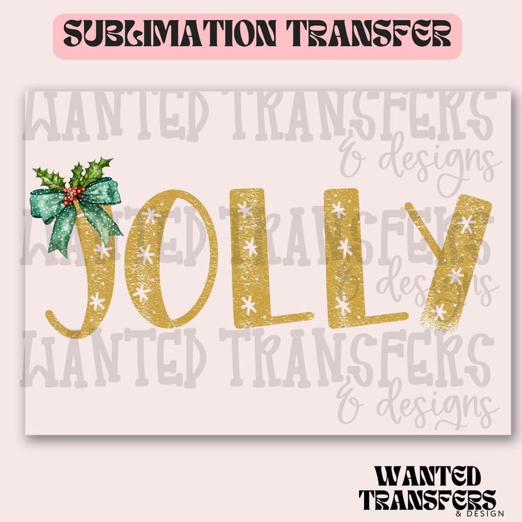 Gold Jolly Exclusive Sublimation Transfer