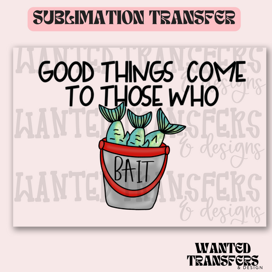 Red Bait Bucket Exclusive Sublimation Transfer