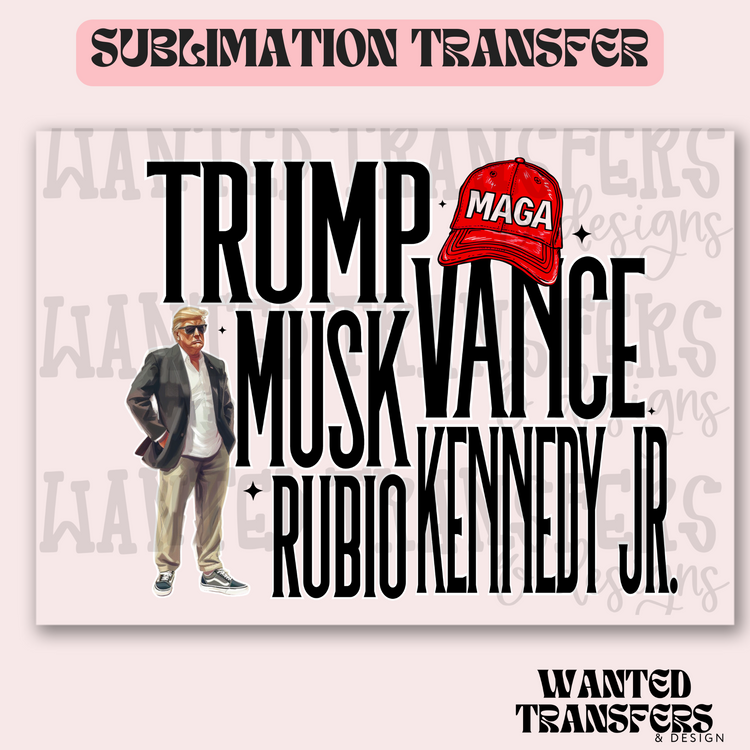 2025 Political Party Exclusive Sublimation Transfer