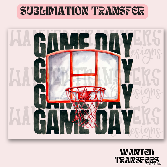 Basketball Gameday Backboard Exclusive Sublimation Transfer