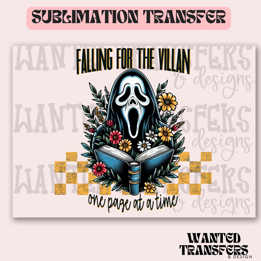 Falling For the Villan Book Exclusive Sublimation Transfer